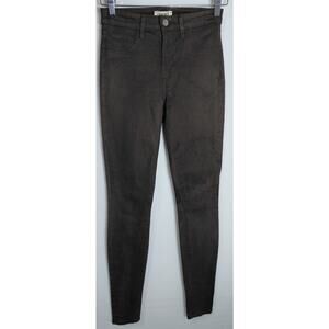 L'AGENCE Brown Skinny Jeans Solid Denim Size 24